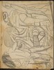 Mehrfigurige Kompositionsskizze für Frühe Menschen (Figurative Compository Sketch for Early Men) [p. 5]