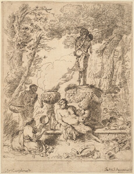 Bacchanal by a Herm