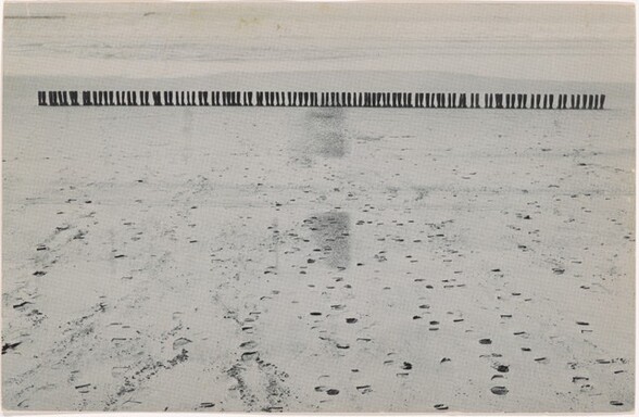 100 Boots Facing the Sea. Del Mar, California. February 9, 1971, 2:00 p.m.