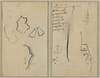A Profile and Four Shapes; Sketch of a Man's Head [recto]