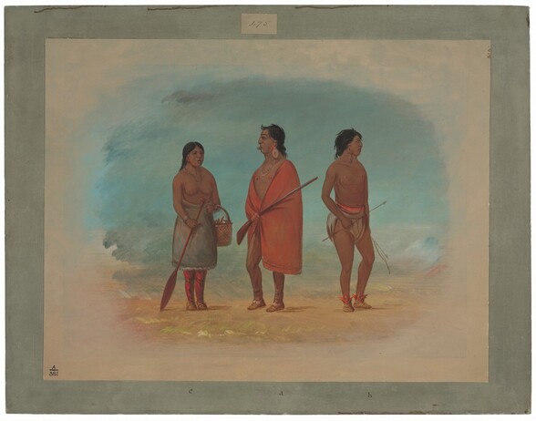 Botocudo Chief, His Wife, and a Young Man