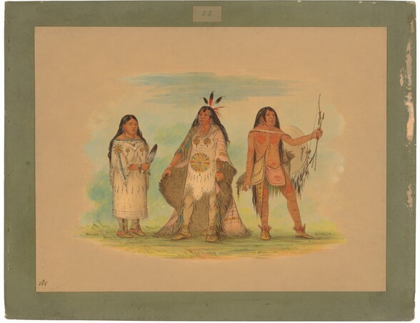 Three Minatarree Indians