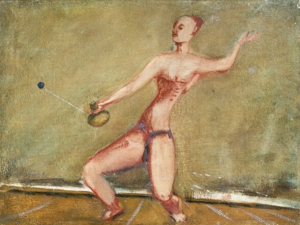 Untitled (man with racket and ball)