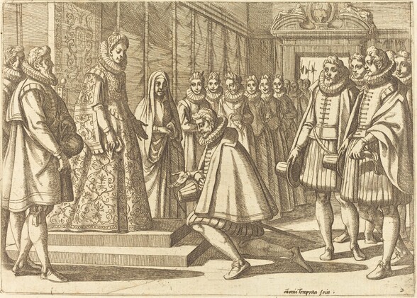 Philip of Spain Before Margaret of Austria