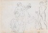 Two Studies of the Statue of Alexander and Bucephalus [verso]