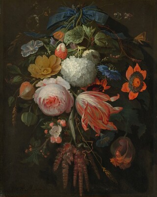A Hanging Bouquet of Flowers