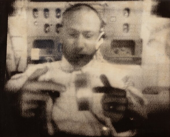 Apollo 11 Astronaut Edwin Aldrin Spins a Can of Ham for Televiewers