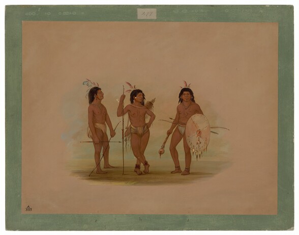 A Puelchee Chief and Two Young Warriors