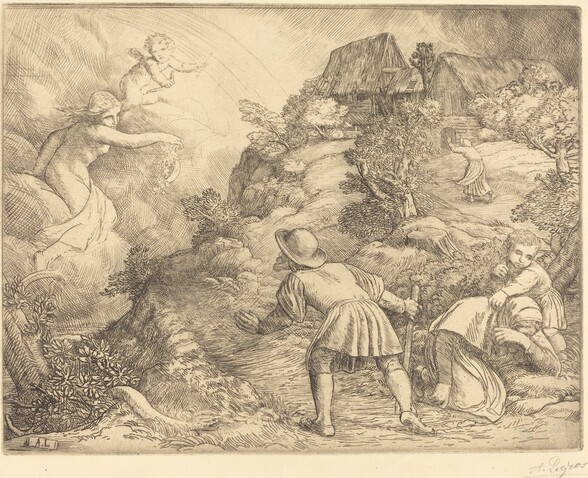 Allegory of the Peasant and Fortune (Le paysan et la fortune: Sujet allegorique)