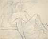 Untitled [two female nudes resting together] [verso]