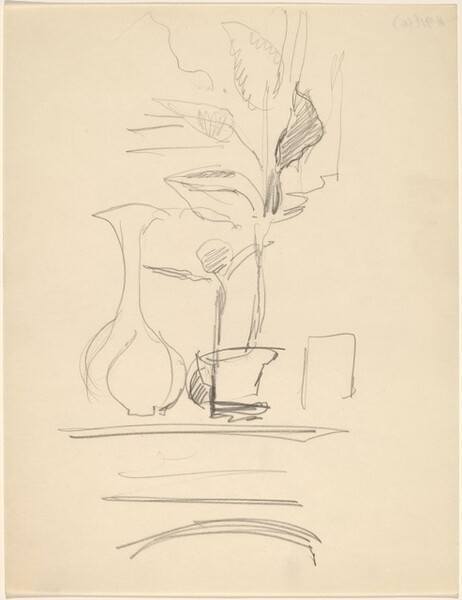 Still Life with Vase and Potted Plant