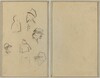 Four Heads and Two Figures [verso]