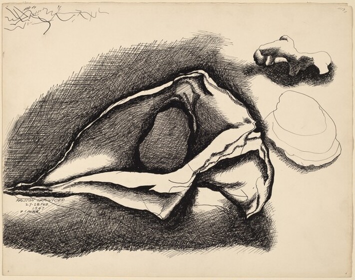 Ralston Crawford, Eroded Conch Shell, 1947