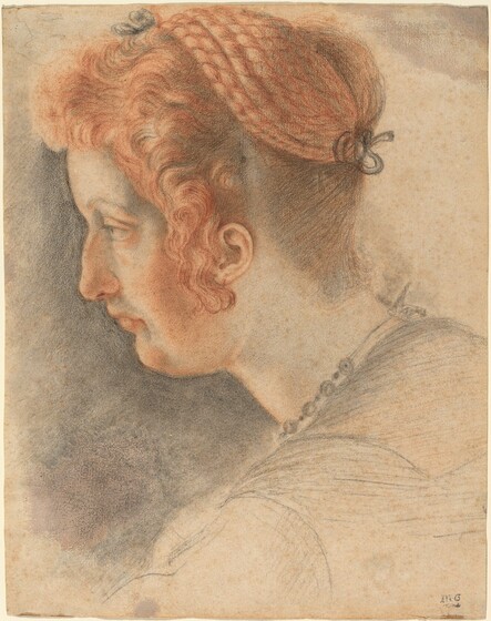 Sigismondo Coccapani, Head of a Woman in Profile, c. 1620