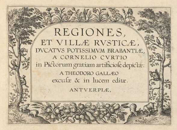 Title Page for Regiones et Villae Rusticae
