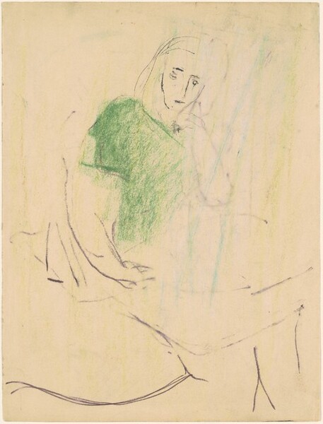 Seated Woman Resting Her Head on Her Hand