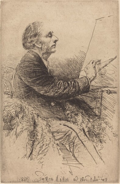 Self-Portrait at the Easel