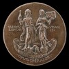 Aesculapius, Standing on a Dragon, and Urania on a Globe [reverse]