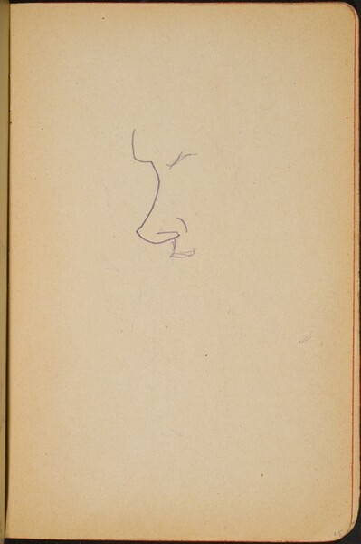 begonnene Skizze eines Gesichts (Initial Sketch of Profile) [p. 45]