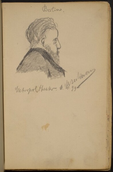 Study of a Bearded Man in Profile to the Right
