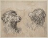 Two Camel Heads [recto]