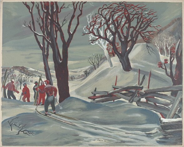 Untitled (Cross-country Skiers)
