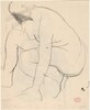 Untitled [crouching nude] [verso]