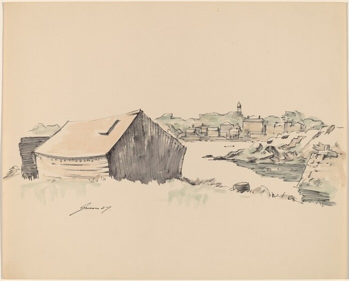 Donald Carlisle Greason, Shack on Inlet, 1937