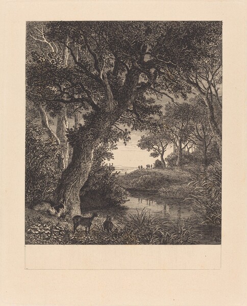 Hunters Leaving a Forest