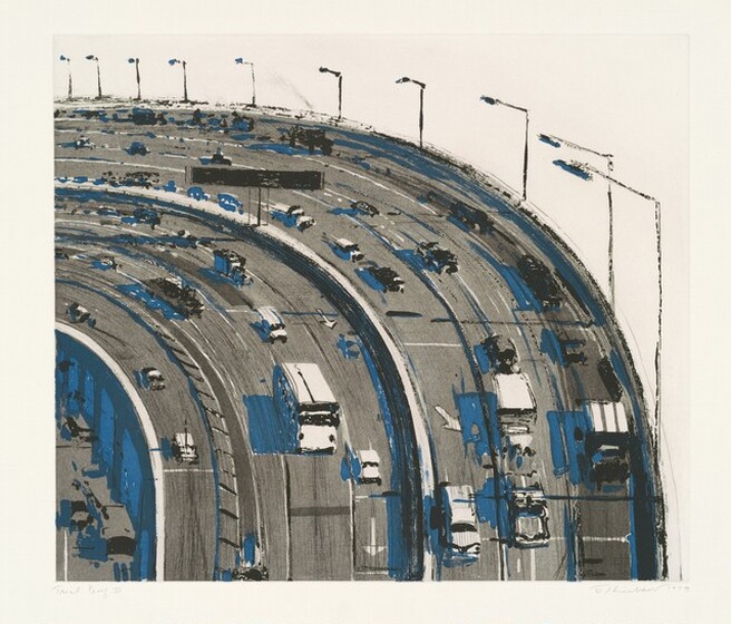 Wayne Thiebaud, Freeway Curve, 1979