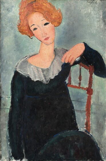 Amedeo Modigliani, Woman with Red Hair, 1917