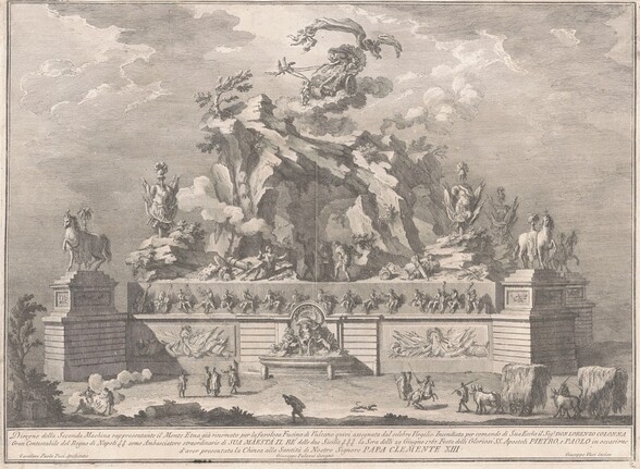 The Seconda Macchina for the Chinea of 1767: Mount Etna with the Forge of Vulcan
