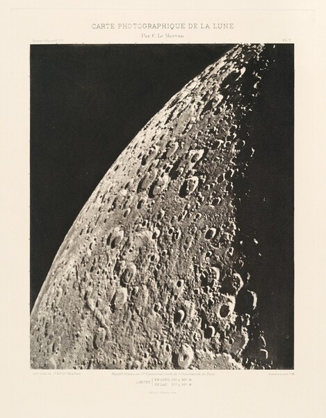 Carte photographique de la lune, planche V (Photographic Chart of the Moon, plate V)