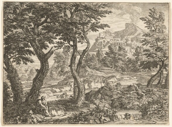Landscape with a Traveler Resting