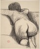 Untitled [back and buttocks view of a kneeling female nude] [recto/verso]