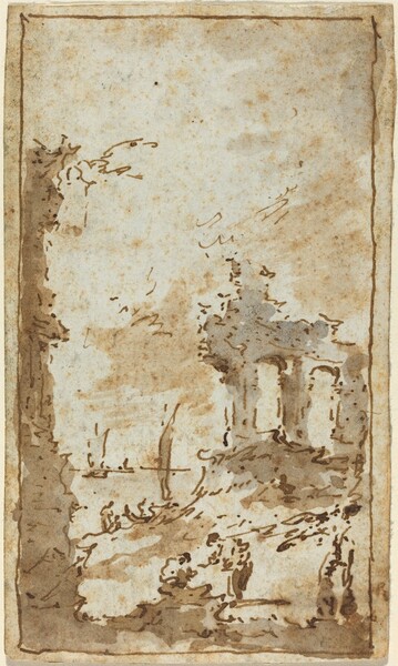 A Capriccio of Ruins by the Lagoon