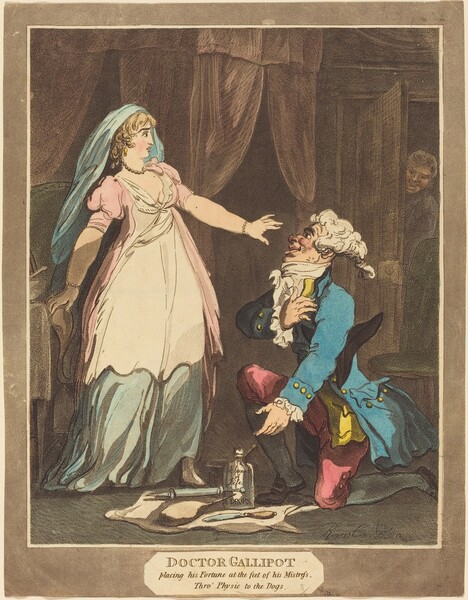 Doctor Gallipot placing his Fortune at the feet of his Mistress
