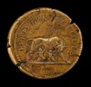 She-Wolf with Romulus and Remus [reverse]