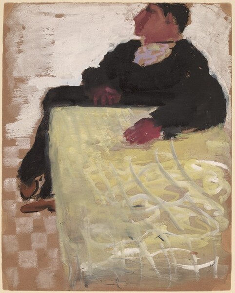 Figure with Arm Resting on Table