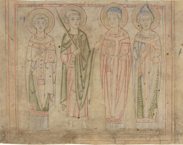Saints Cyprian, Vitus, Stephan, and Cornelius