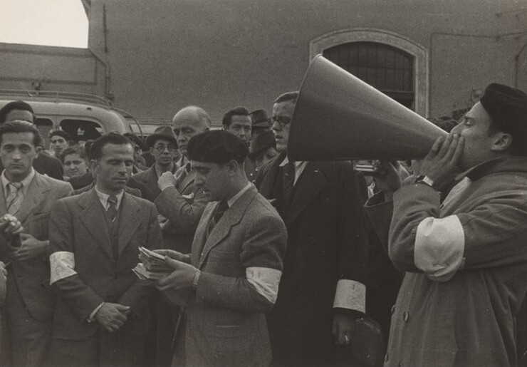 Spanish Refugees Preparing to Board S.S. Sinaia