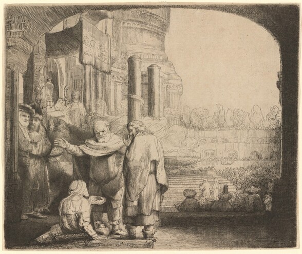 Peter and John Healing the Cripple at the Gate of the Temple