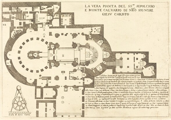Plan of the Holy Sepulchre and Mount Calvary
