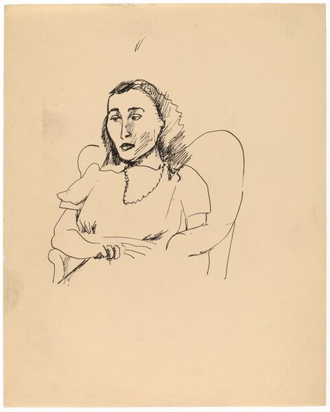 Half-Length Portrait of a Woman Seated in an Upholstered Chair