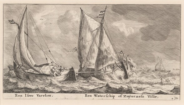 An Isere Vessel and a Waterschip or Zuiderzee Fishing-Boat