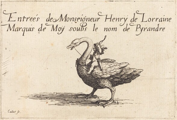 Entry of Monseigneur Henry de Lorraine, Marquis de Moy, under the Name of Pirandre