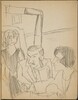 Paar und Bedienung in Gasthausstube (Couple and Waitress in a Restaurant) [p. 5]