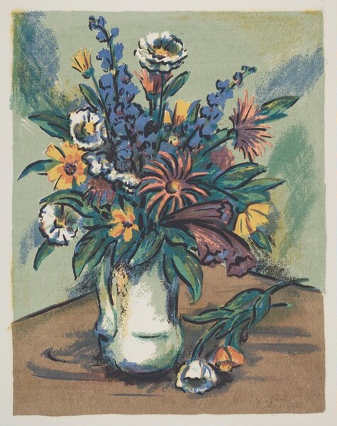 <p>Leonard Pytlak, Untitled (Vase of Flowers), 1940-1941