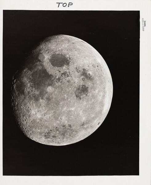 <p>National Aeronautics and Space Administration, Title from caption on object: "Apollo 8 Moon View", December 1968