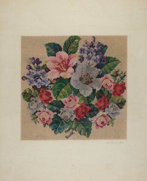 Gros Point Needlework - Flowers